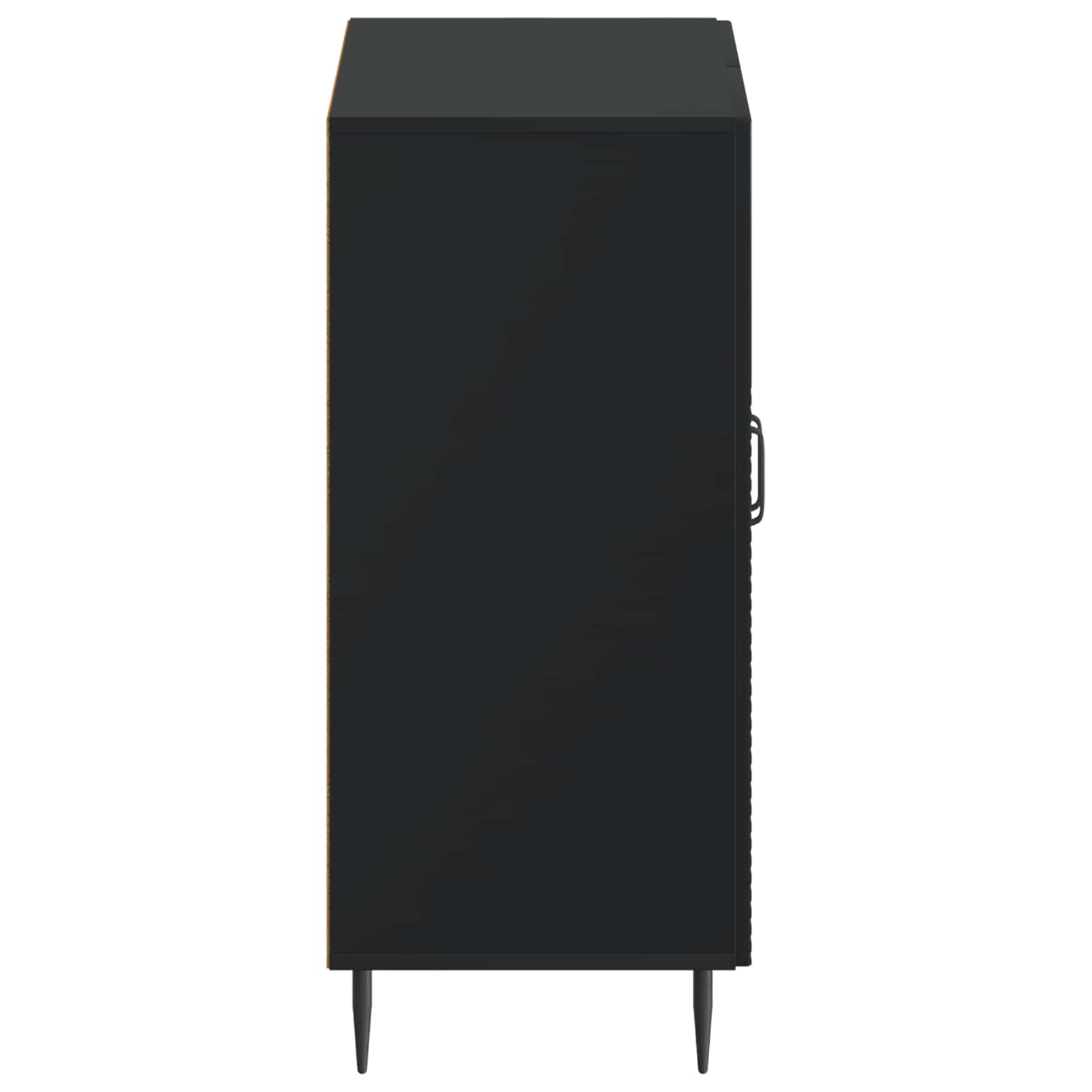 Schoenenkast HAARLEM 59,5 x 39,5 x 89,5 cm Bewerkt hout Zwart