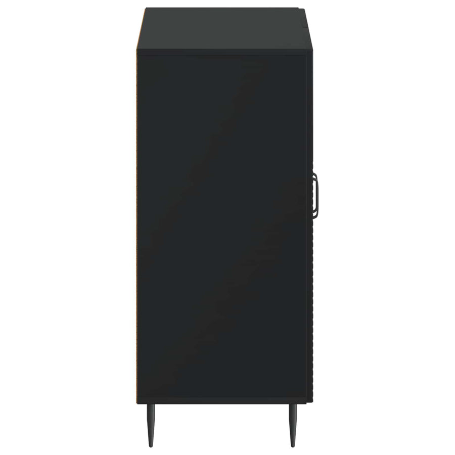 Schoenenkast HAARLEM 59,5 x 39,5 x 89,5 cm Bewerkt hout Zwart