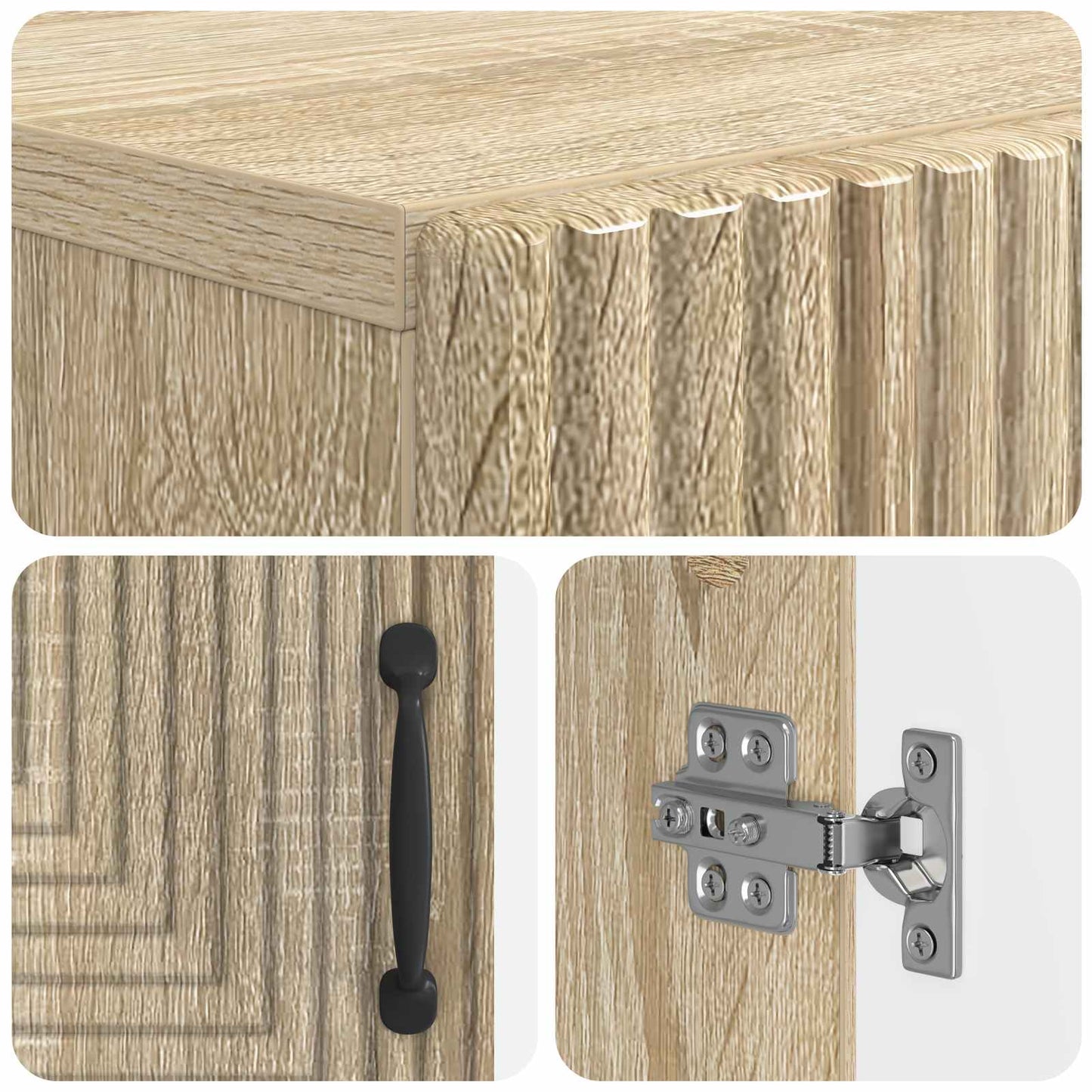 Schoenenkast HAARLEM 59,5 x 39,5 x 89,5 cm Bewerkt hout