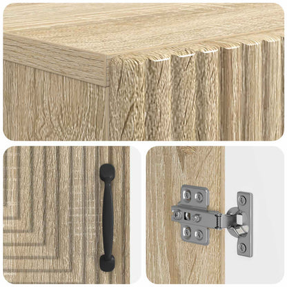 Schoenenkast HAARLEM 59,5 x 39,5 x 89,5 cm Bewerkt hout