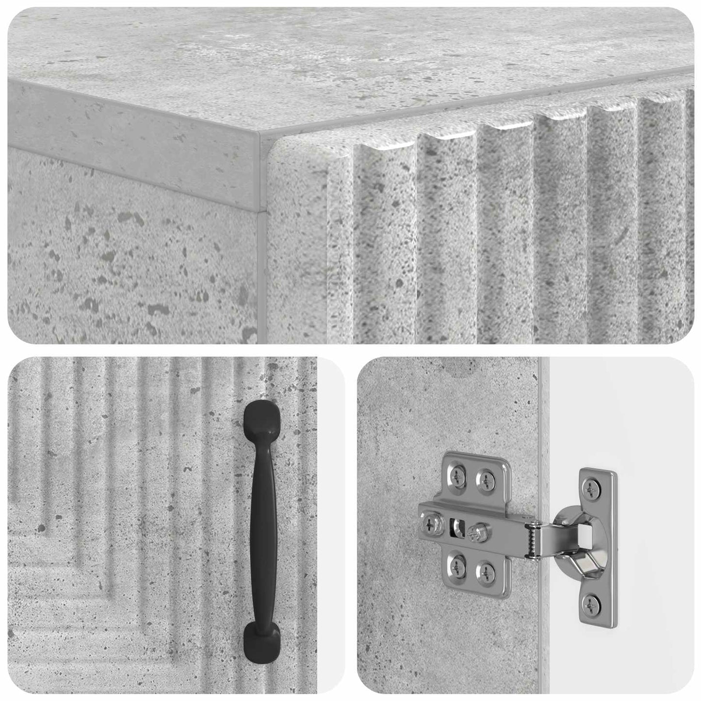 Schoenenkast HAARLEM 59,5 x 39,5 x 89,5 cm Bewerkt hout