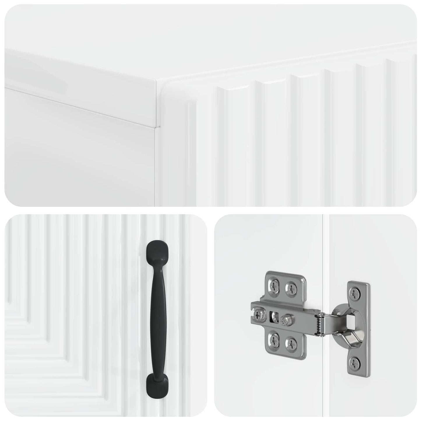 Schoenenkast HAARLEM 59,5 x 39,5 x 89,5 cm Bewerkt hout