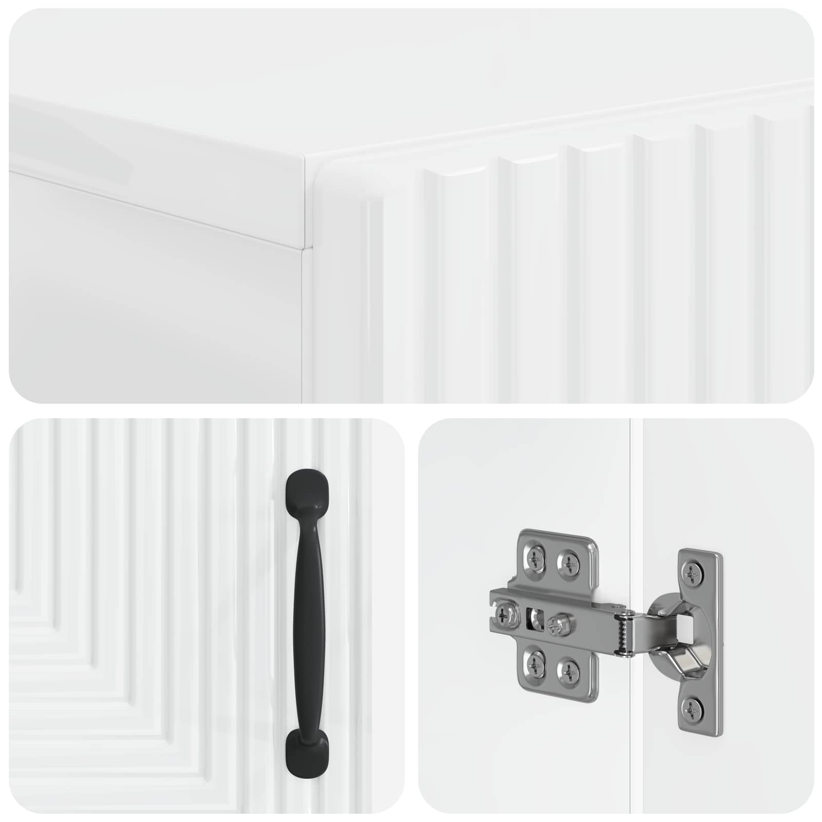 Schoenenkast HAARLEM 59,5 x 39,5 x 89,5 cm Bewerkt hout
