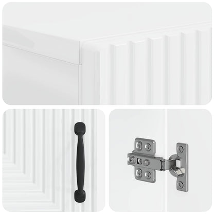 Schoenenkast HAARLEM 59,5 x 39,5 x 89,5 cm Bewerkt hout