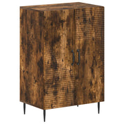 Schoenenkast bewerkt hout 59,5 x 39,5 x 89,5 cm gerookt eiken