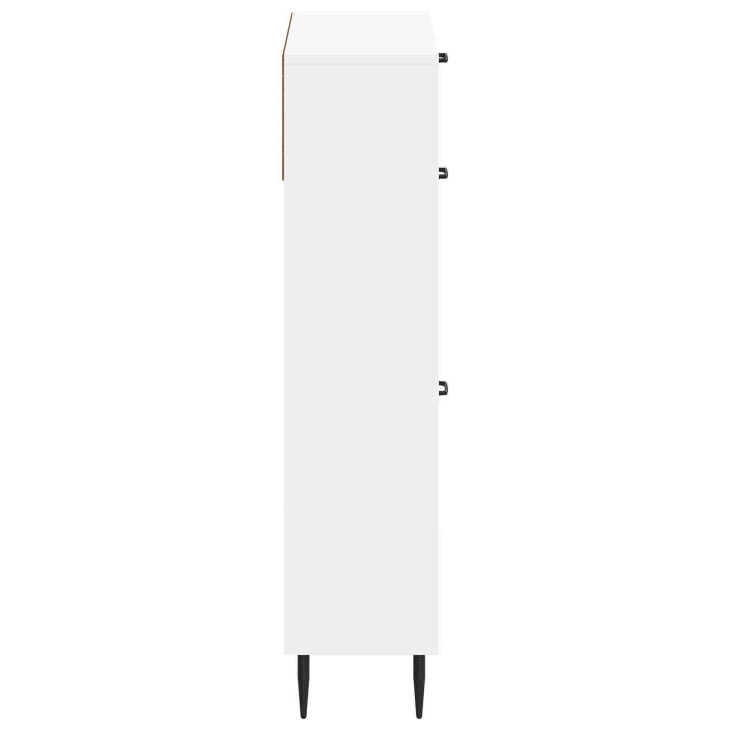 Schoenenkast HAARLEM 78 x 24 x 103 cm Bewerkt hout Wit