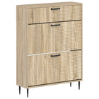 Schoenenkast HAARLEM 78 x 24 x 103 cm Bewerkt hout Sonoma Eiken