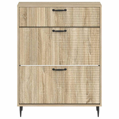 Schoenenkast HAARLEM 78 x 24 x 103 cm Bewerkt hout Sonoma Eiken
