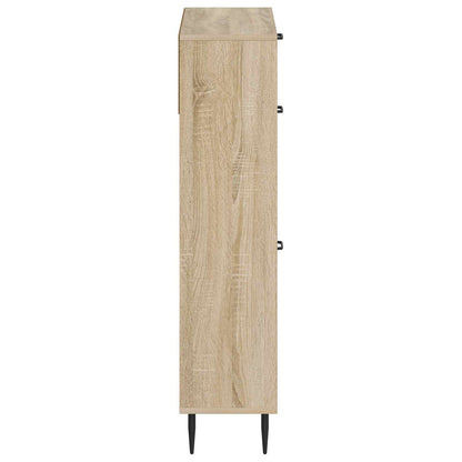 Schoenenkast HAARLEM 78 x 24 x 103 cm Bewerkt hout Sonoma Eiken