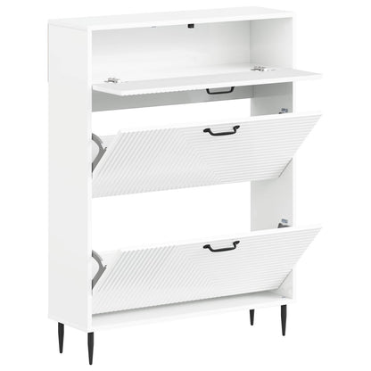 Schoenenkast HAARLEM 78 x 24 x 103 cm Bewerkt hout