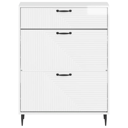Schoenenkast HAARLEM 78 x 24 x 103 cm Bewerkt hout