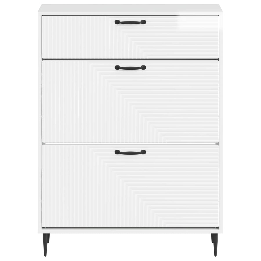 Schoenenkast HAARLEM 78 x 24 x 103 cm Bewerkt hout