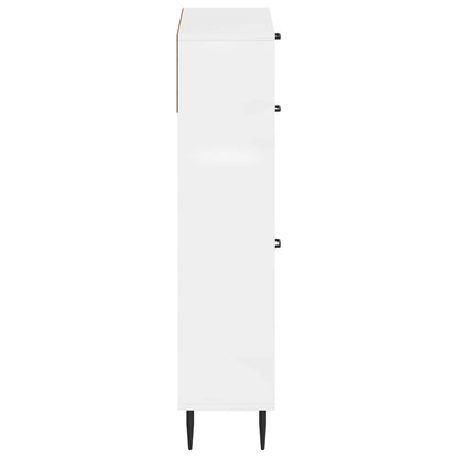 Schoenenkast HAARLEM 78 x 24 x 103 cm Bewerkt hout