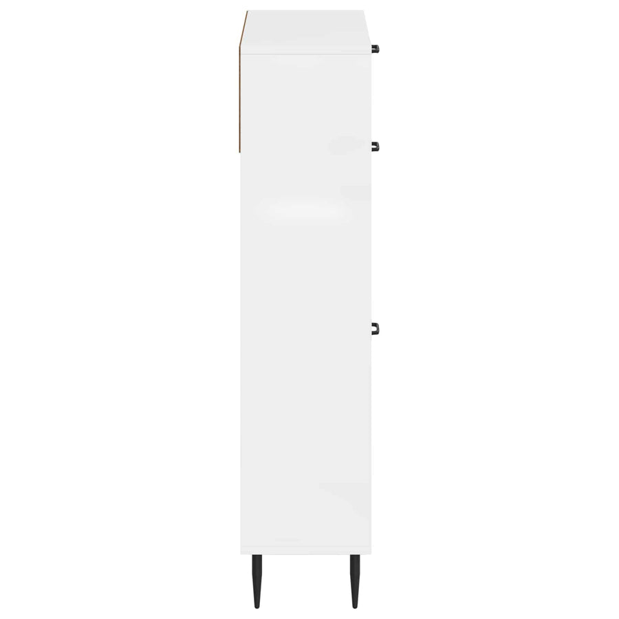 Schoenenkast HAARLEM 78 x 24 x 103 cm Bewerkt hout