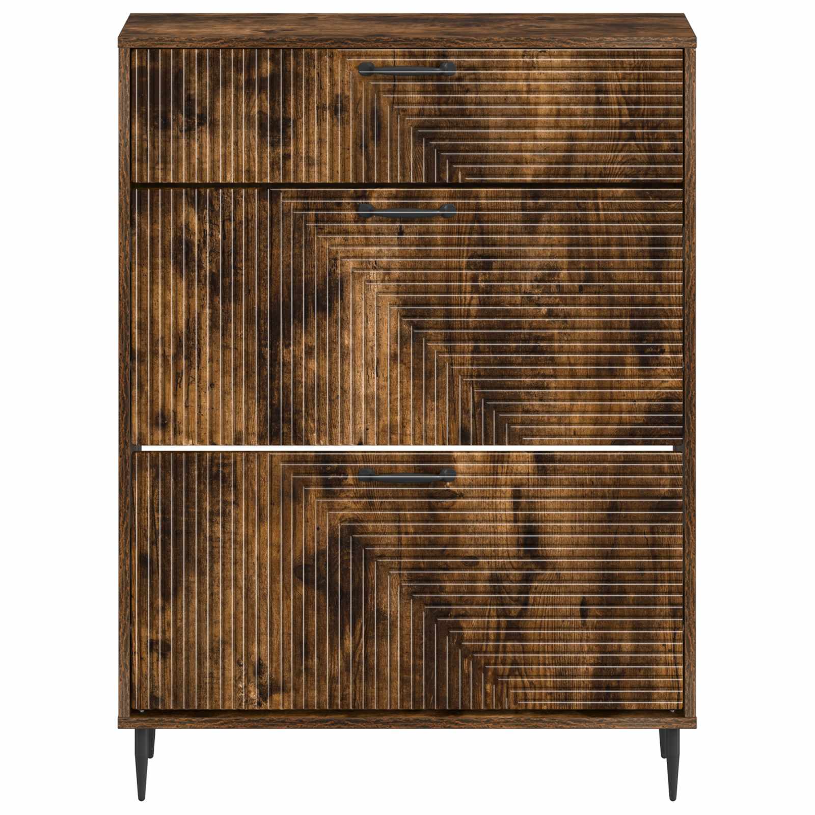 Schoenenkast HAARLEM 78 x 24 x 103 cm Bewerkt hout