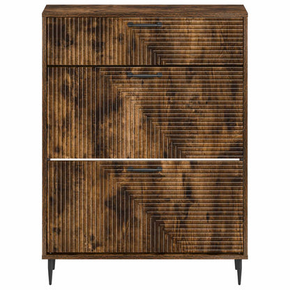 Schoenenkast HAARLEM 78 x 24 x 103 cm Bewerkt hout