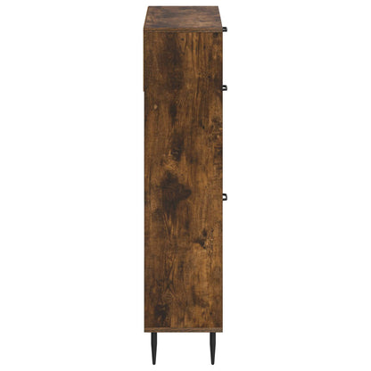 Schoenenkast HAARLEM 78 x 24 x 103 cm Bewerkt hout