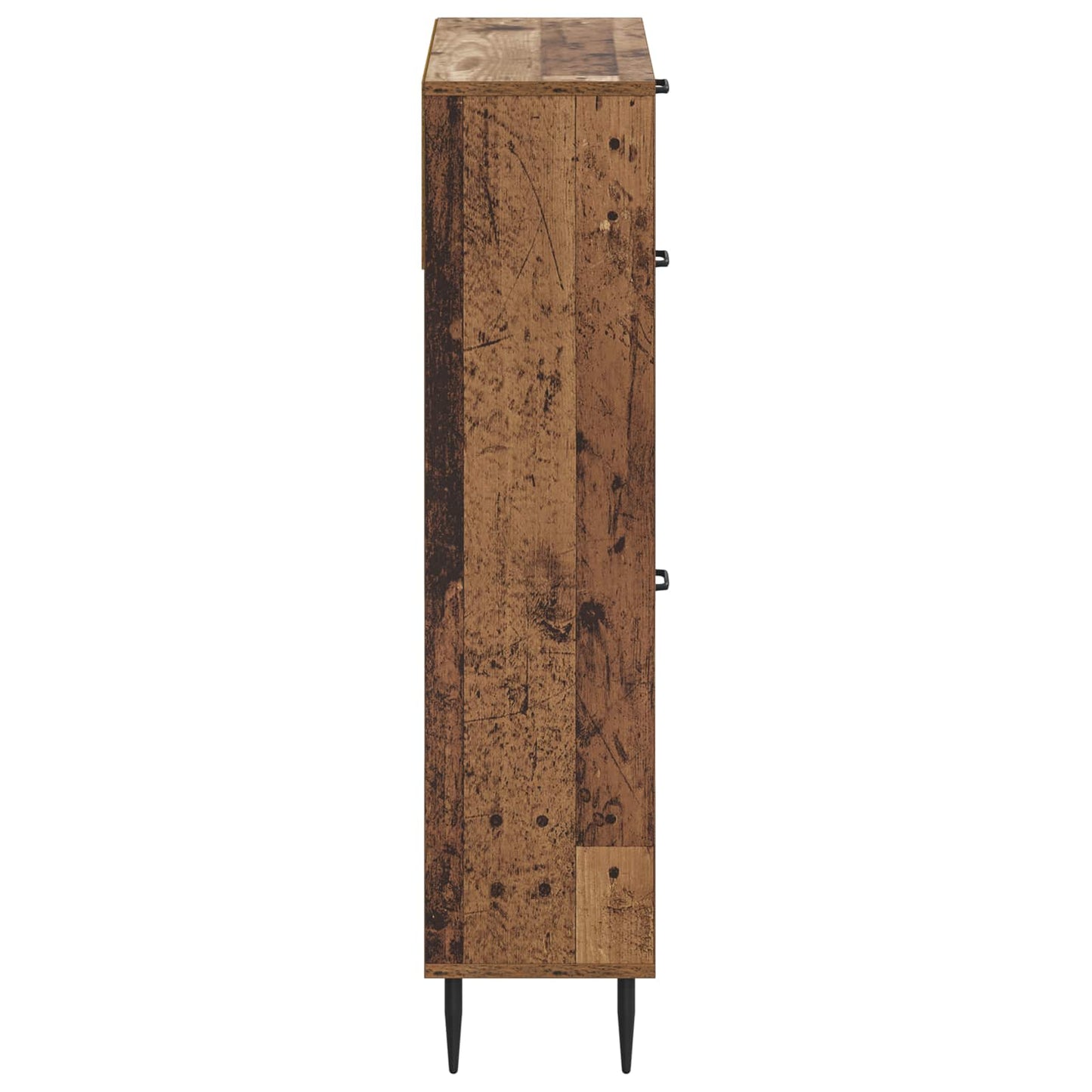 Schoenenkast HAARLEM 78 x 24 x 103 cm Bewerkt hout Oud hout