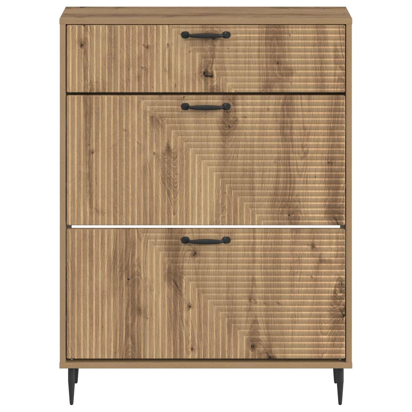 Schoenenkast HAARLEM 78 x 24 x 103 cm Bewerkt hout