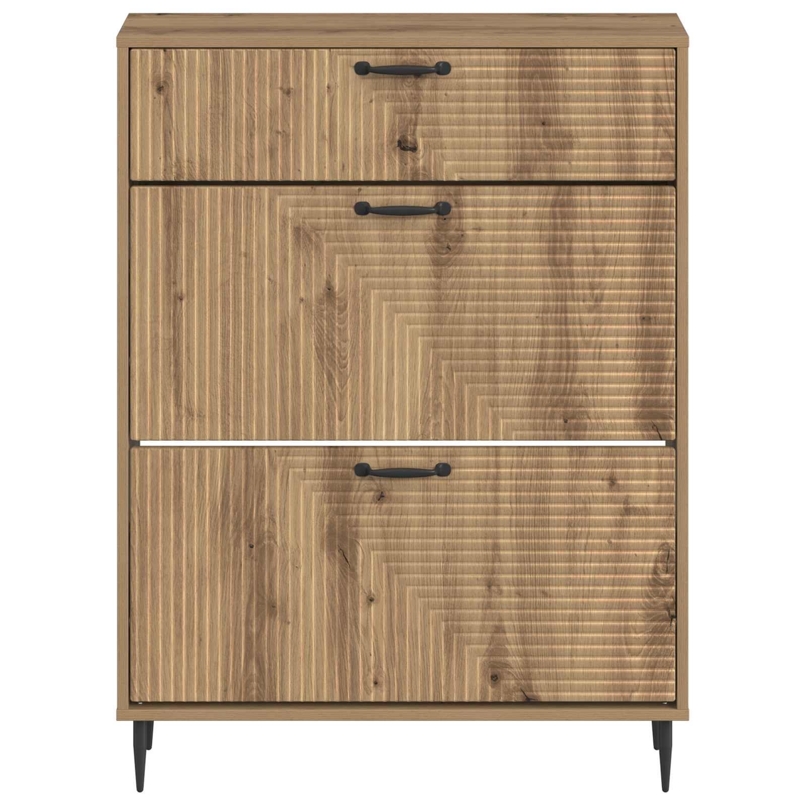 Schoenenkast HAARLEM 78 x 24 x 103 cm Bewerkt hout
