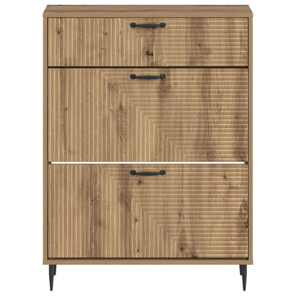 Schoenenkast HAARLEM 78 x 24 x 103 cm Bewerkt hout