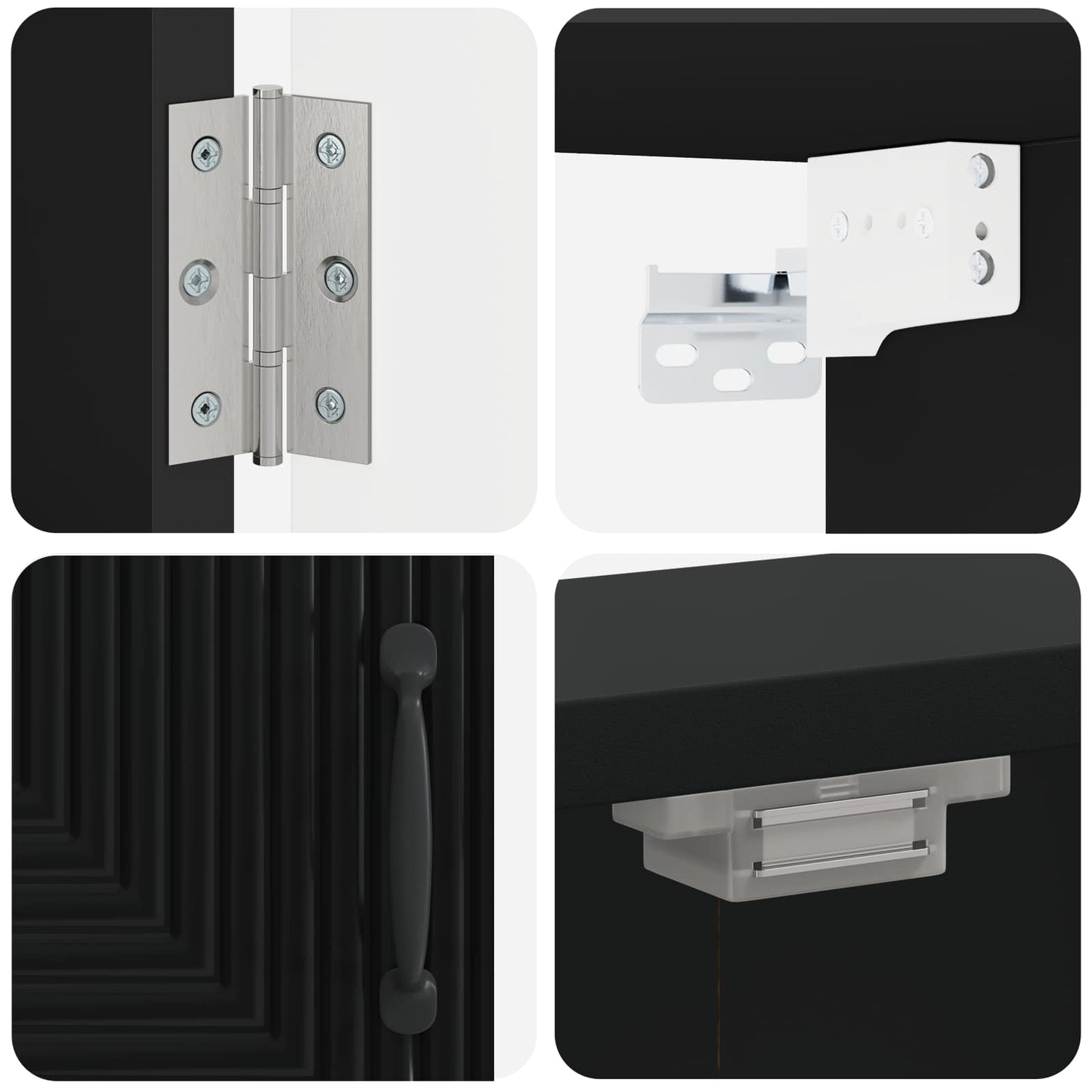 Dartbord Kabinet HAARLEM Zwart 52,5 x 10,5 x 53,5 cm