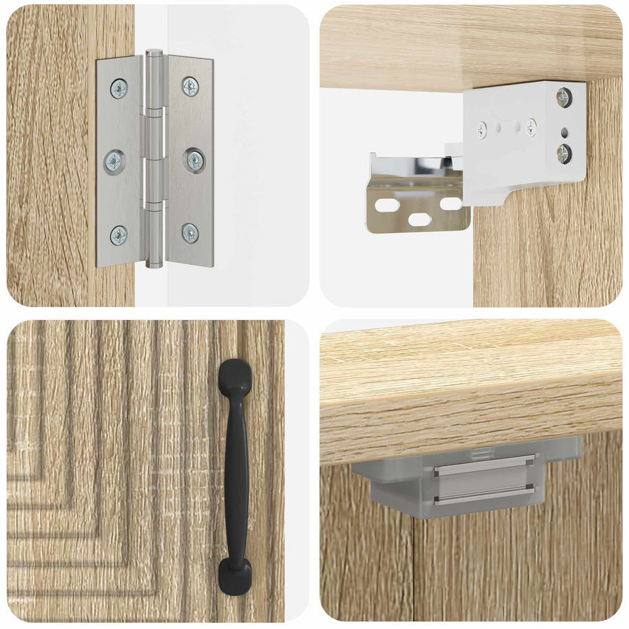 Dartbord Kabinet HAARLEM Sonoma Eiken 52,5 x 10,5 x 53,5 cm
