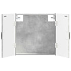 Dartbordkabinet HAARLEM betongrijs 52,5x10,5x53,5 cm