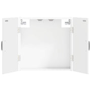 Dartbord kabinet hoogglans wit bewerkt hout 52,5x10,5x53,5 cm