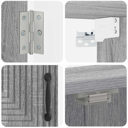 Dartbord Kabinet HAARLEM Grijs Sonoma 52,5 x 10,5 x 53,5 cm