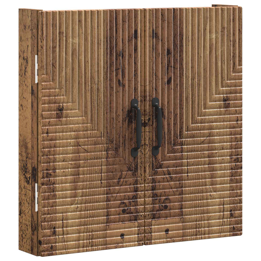 Dartbord Kabinet HAARLEM Oud hout 52,5 x 10,5 x 53,5 cm
