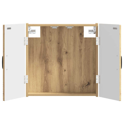 Dartbord Kabinet HAARLEM Artisanaal eiken 52,5 x 10,5 x 53,5 cm