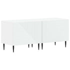Tv-meubel set 2 stuks 49x35x43 cm wit bewerkt hout