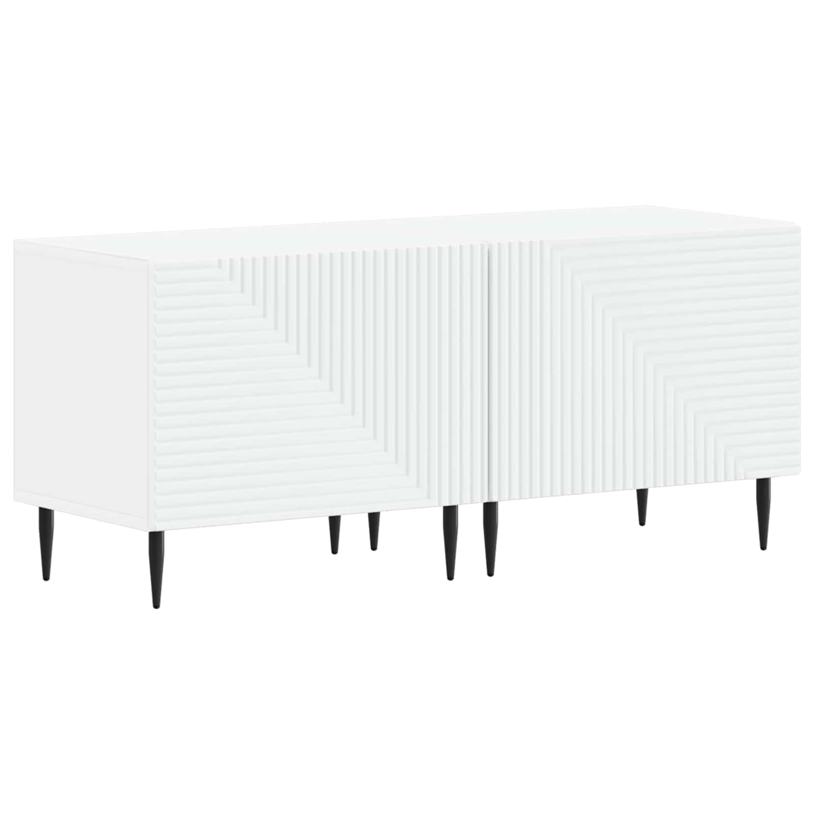 Tv-meubel Wit Bewerkt hout