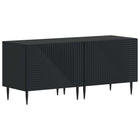 Tv-meubel 49x35x43 cm zwart bewerkt hout