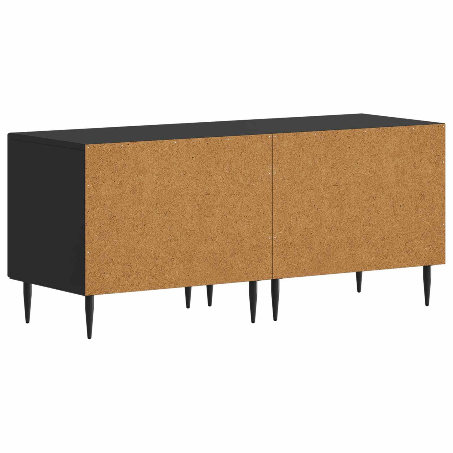 Tv-meubel Zwart Bewerkt hout
