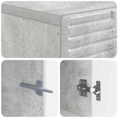 Tv-meubel Betongrijs Bewerkt hout