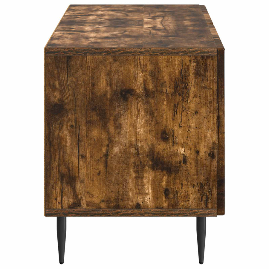 Tv-meubel Gerookt eiken Bewerkt hout