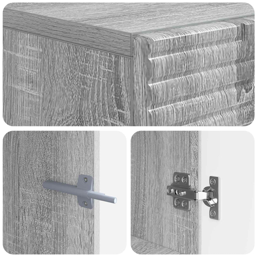 Tv-meubel Grijs Sonoma Bewerkt hout