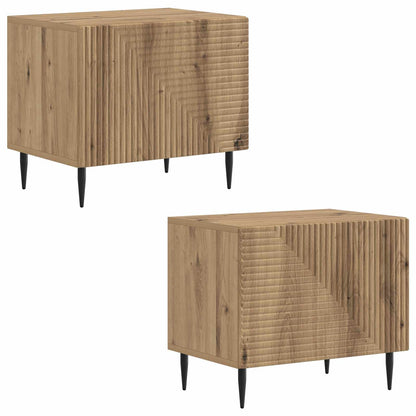 Tv-meubel Artisanaal eiken Bewerkt hout