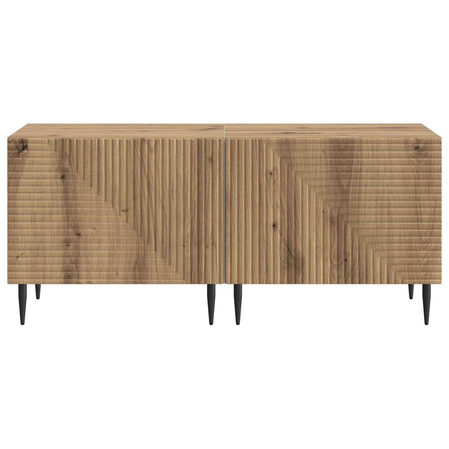 Tv-meubel Artisanaal eiken Bewerkt hout
