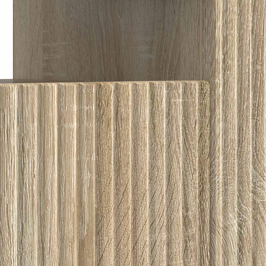 LED tv-meubel Sonoma Eiken Bewerkt hout