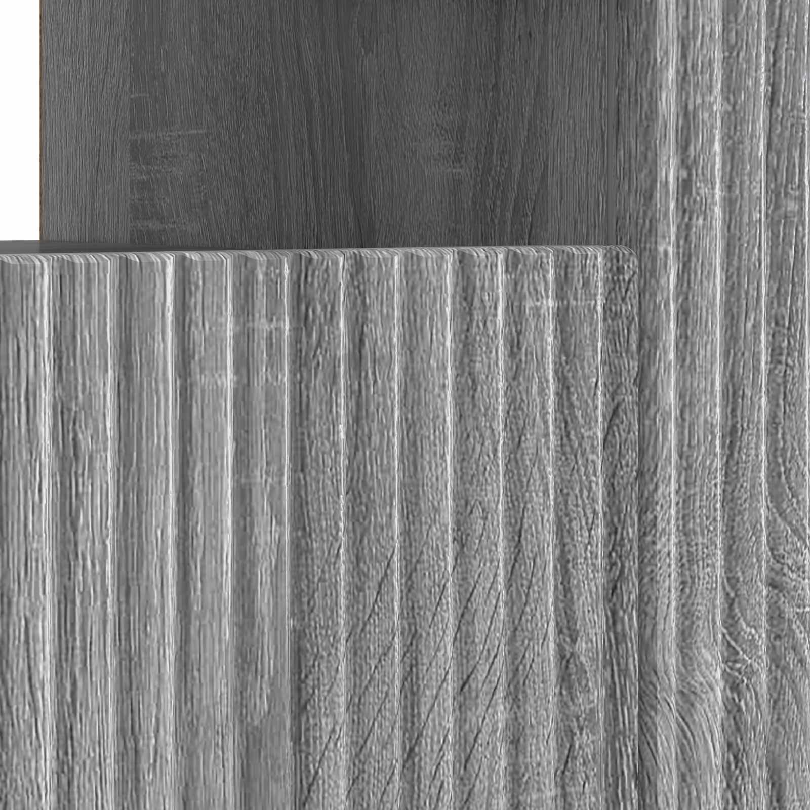 LED tv-meubel Grijs Sonoma Bewerkt hout