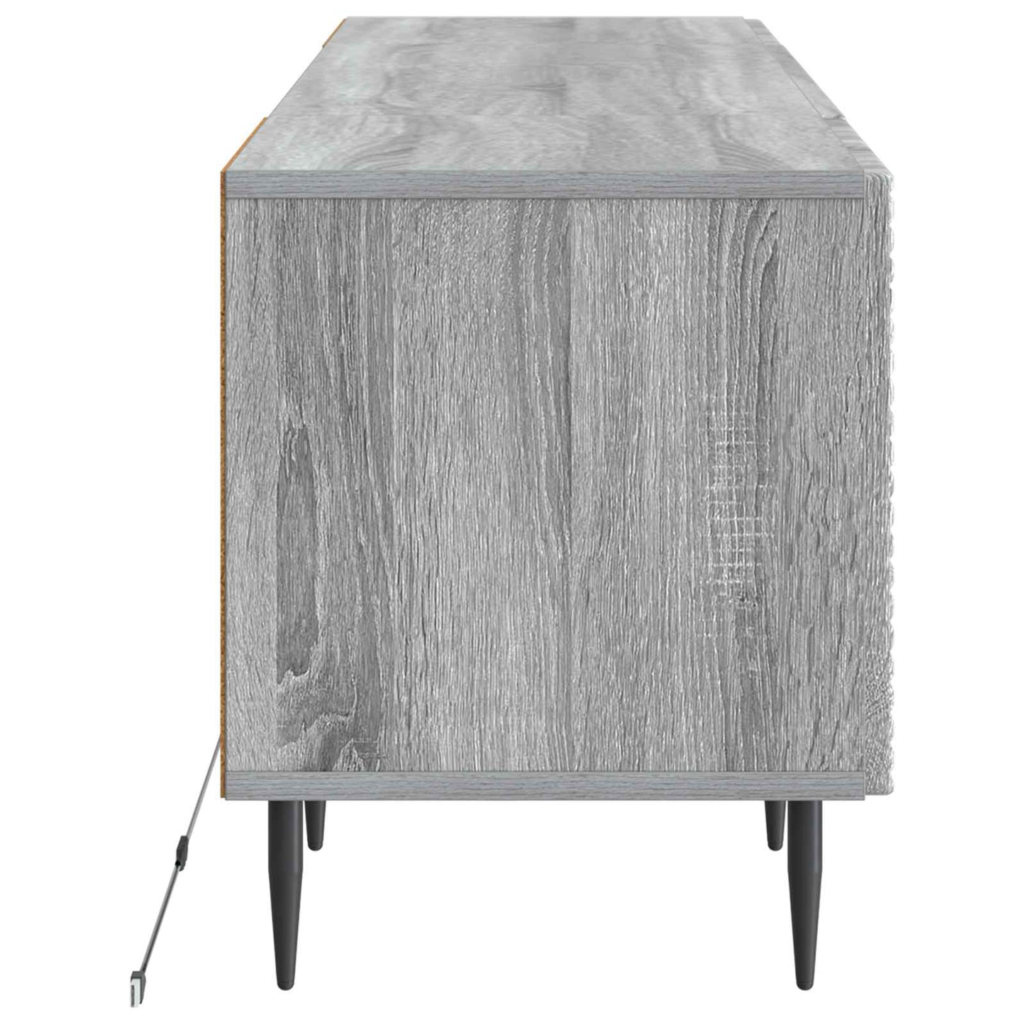 LED tv-meubel Grijs Sonoma Bewerkt hout