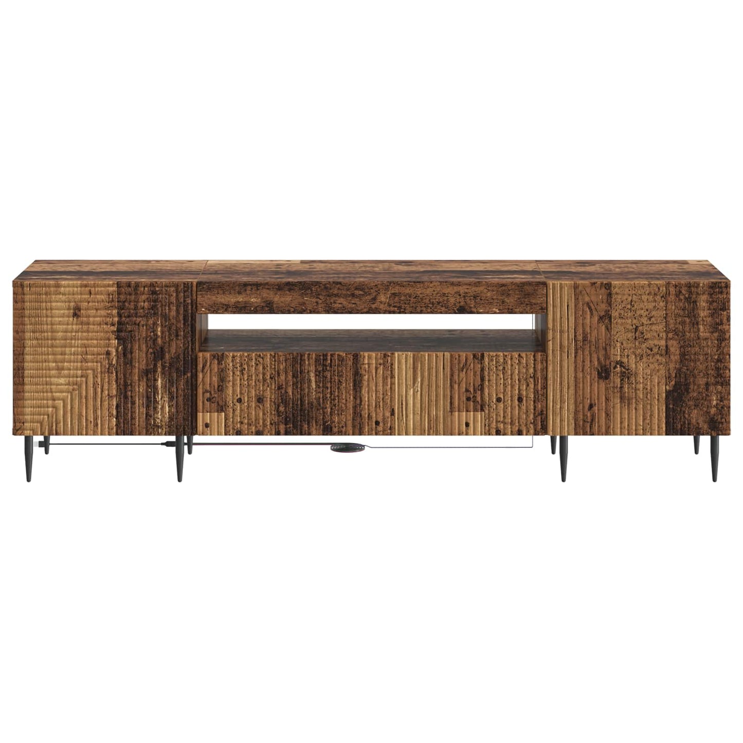 LED tv-meubel Oud hout Bewerkt hout