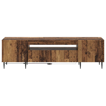 LED tv-meubel Oud hout Bewerkt hout