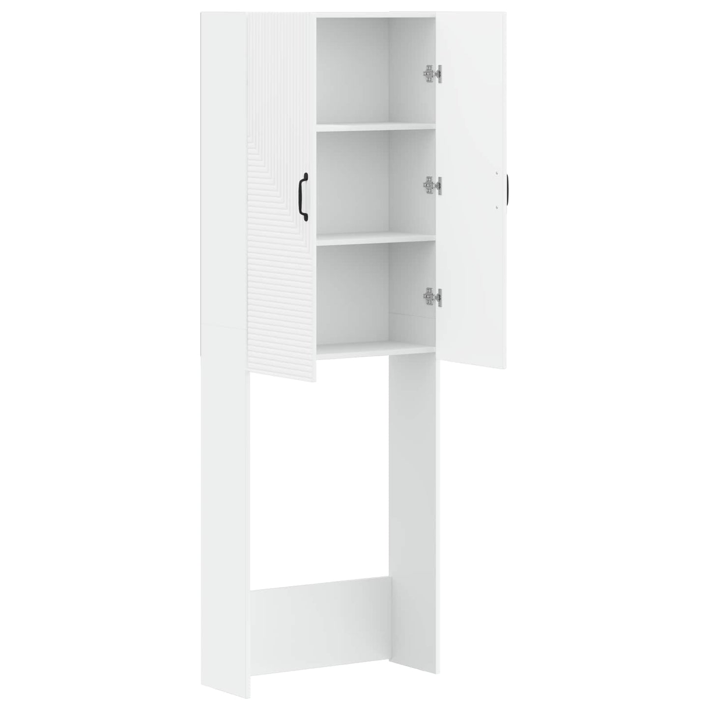 Toiletkast HAARLEM Wit 66 x 25,5 x 190 cm Bewerkt hout