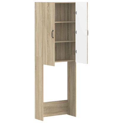 Toiletkast HAARLEM Sonoma Eiken 66 x 25,5 x 190 cm Bewerkt hout