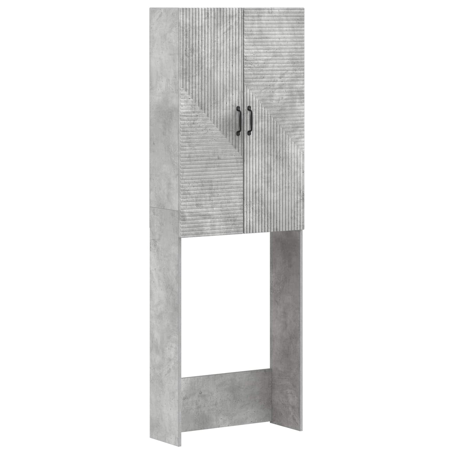 Toiletkast HAARLEM Betongrijs 66 x 25,5 x 190 cm Bewerkt hout