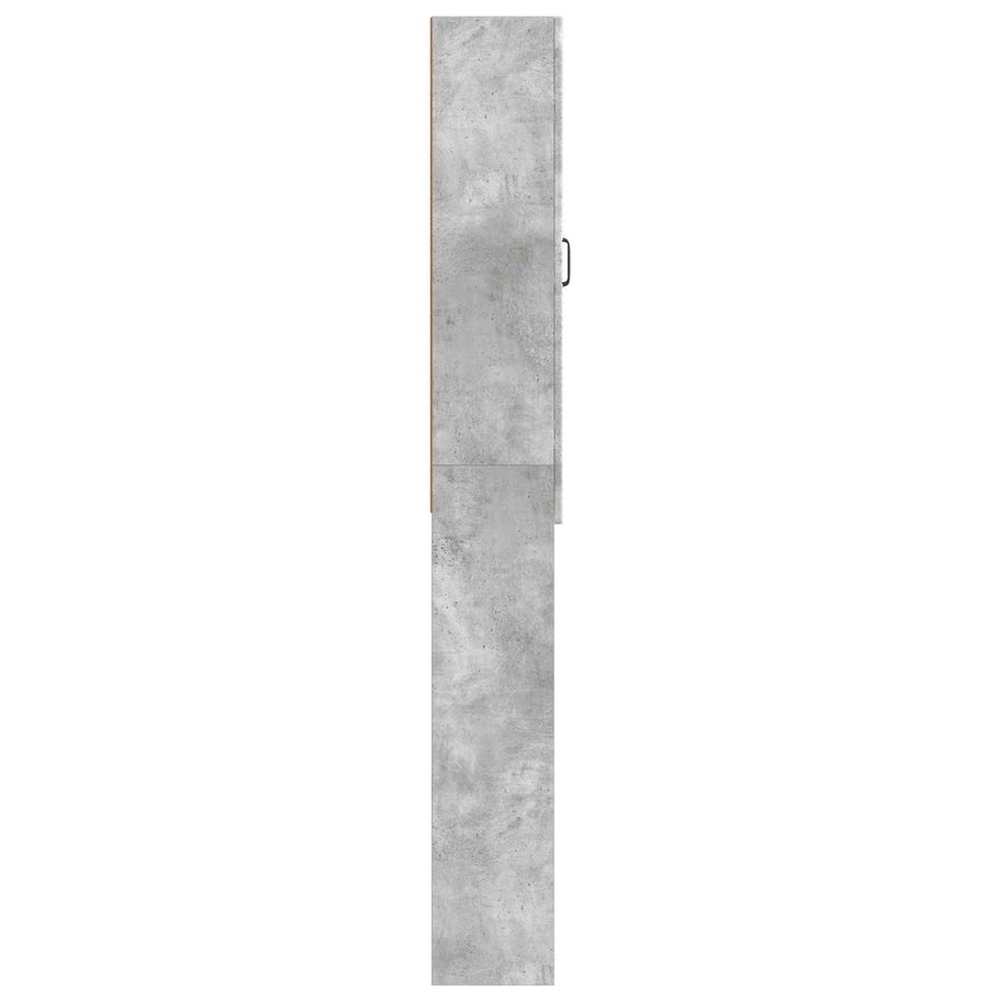 Toiletkast HAARLEM Betongrijs 66 x 25,5 x 190 cm Bewerkt hout